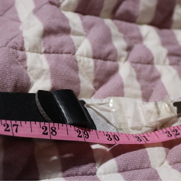 CJ Banks black adjustable belt with silver tone hardware, size 20/22 - Picture 4 of 6